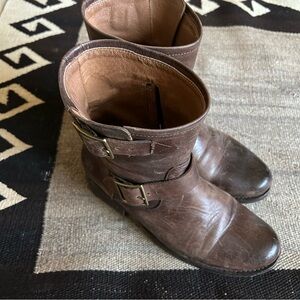 Frye Veronica Low Distressed Boots
